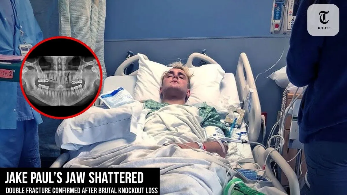Jake Paul Jaw X-Ray Double Fracture 2025