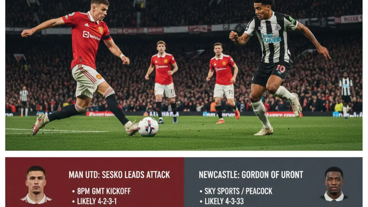 Man United vs Newcastle Preview Lineups 2025