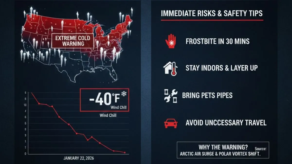 Extreme Cold Warning Issued in Parts of the US: What Residents Need to Know Today