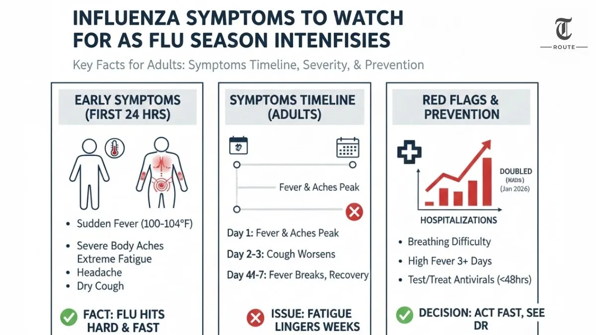 Influenza Symptoms to Watch for as Flu Season Intensifies