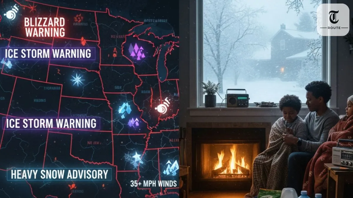 Winter Storm Warning Areas and Safety Information