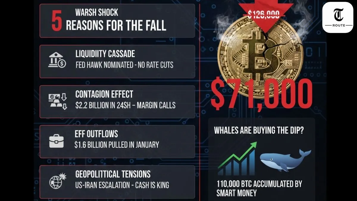 Why is Bitcoin Dropping Today? 5 Reasons Behind the February 2026 Crypto Crash