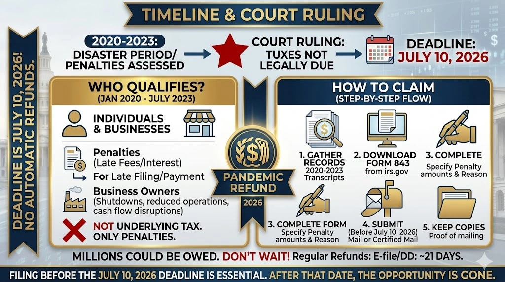 IRS Pandemic Refund 2026: Who Qualifies, Payment Dates and How to Claim